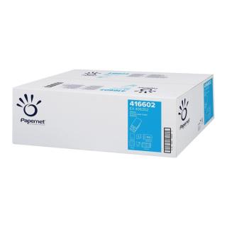 Papierhandtücher 2-lagig, W-Falz, 20,30cm x 32,00 cm, Deinktes Papier weiß, 3000 Blatt/Karton 20 x 150 Blatt